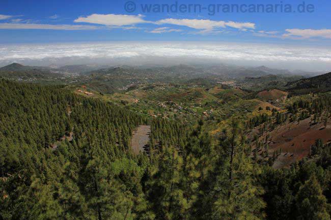 Blick in Richtung Nordosten von Gran Canaria, San Mateo