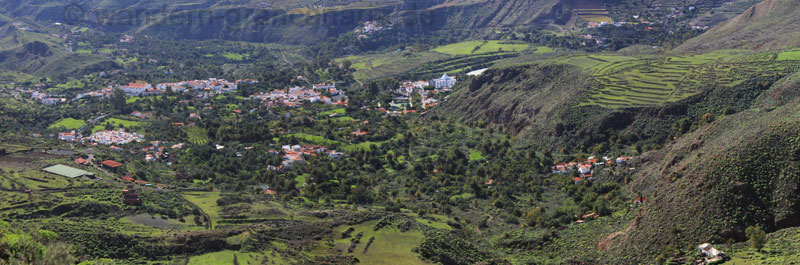 Panorama Ort Santa Lucia von oben