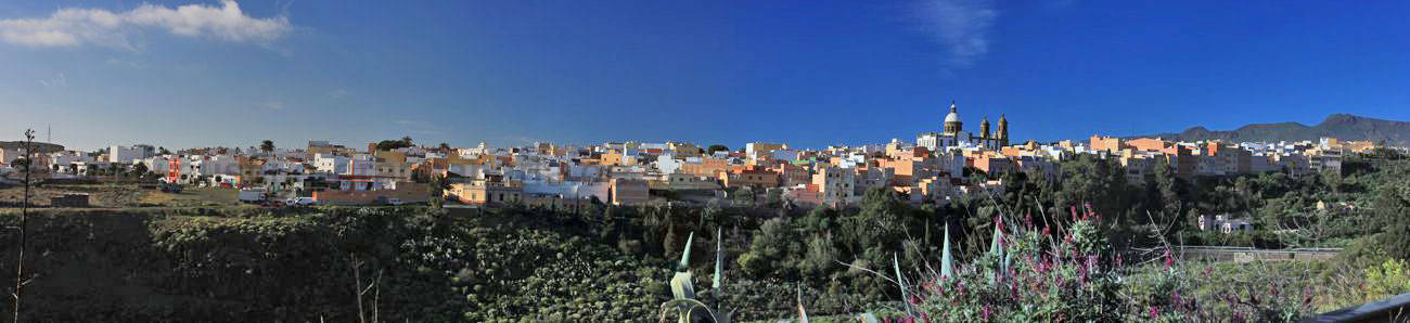 Panoramafoto von Aguimes, Gran Canaria Südosten
