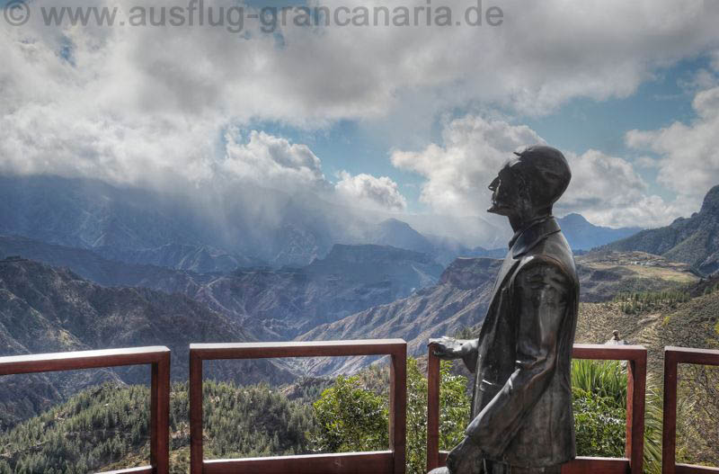 Aussichtspunkt von Unamuno in Artenara den wir auf unserem Ausflug besuchen.