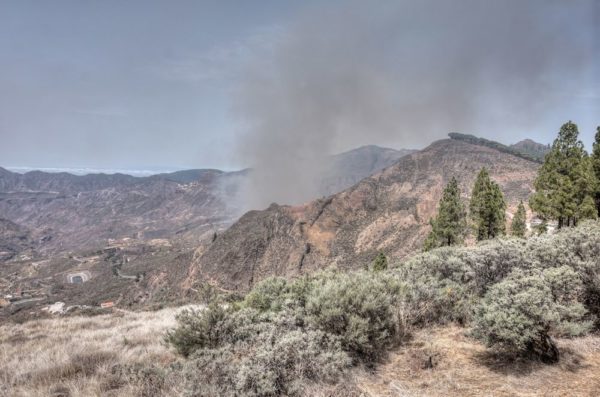 Erster Rauch Brand Gran Canaria September 17